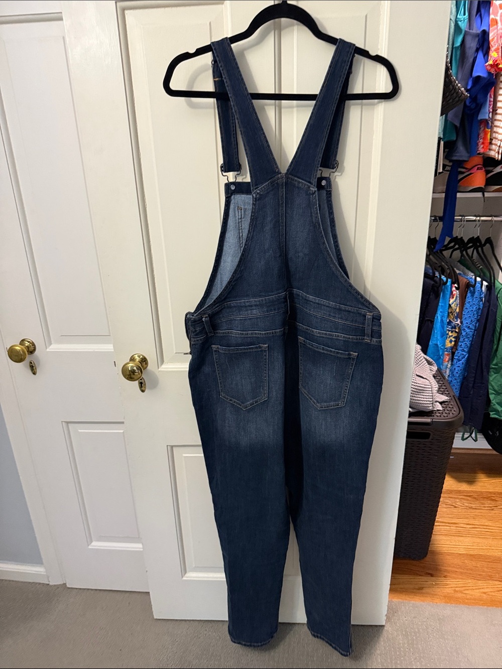 GAP Dark Blue Denim Overalls with Front Bib - Picture 4 of 4